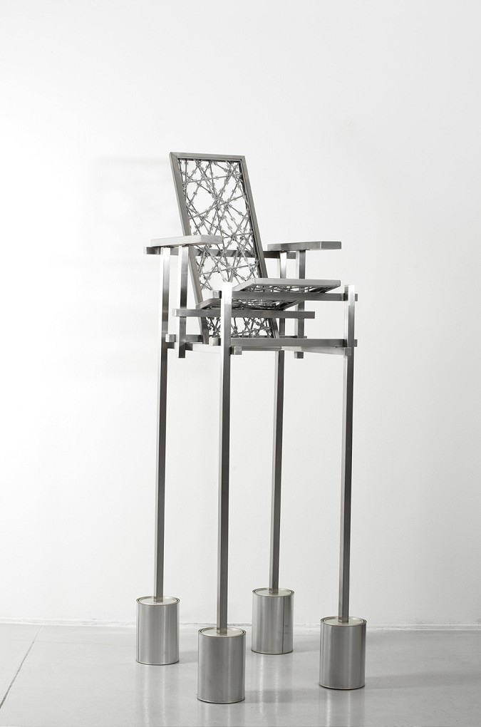 Kendell Geers

Rietveld Waiting for the Barbarians, 2012

Mild steel, razor mesh and concrete

207 x 66.5 x 85 cm (81.5 x 26 x 33.5 in)

Enquire

&amp;nbsp;