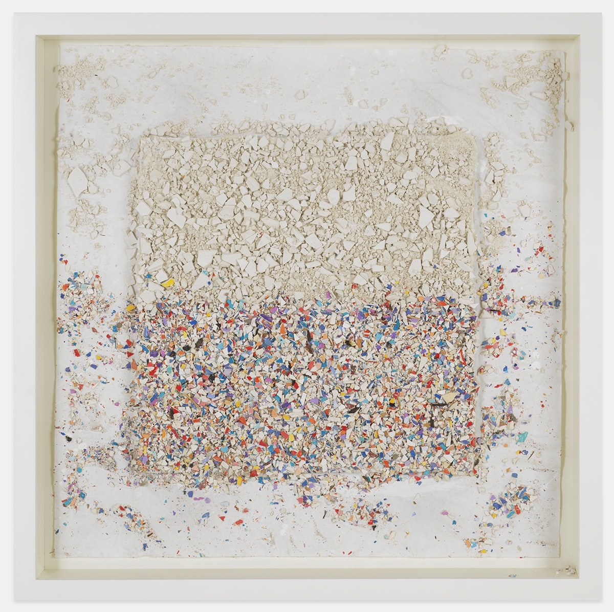 Number 327D, 2022

Plaster and paint on paper

Work: 58.4 x 58.4 x 5.1 cm / 23 x 23 x 2 in.

Frame: 66 x 66 x 7.6 cm / 26 x 26 x 3 in.

Enquire