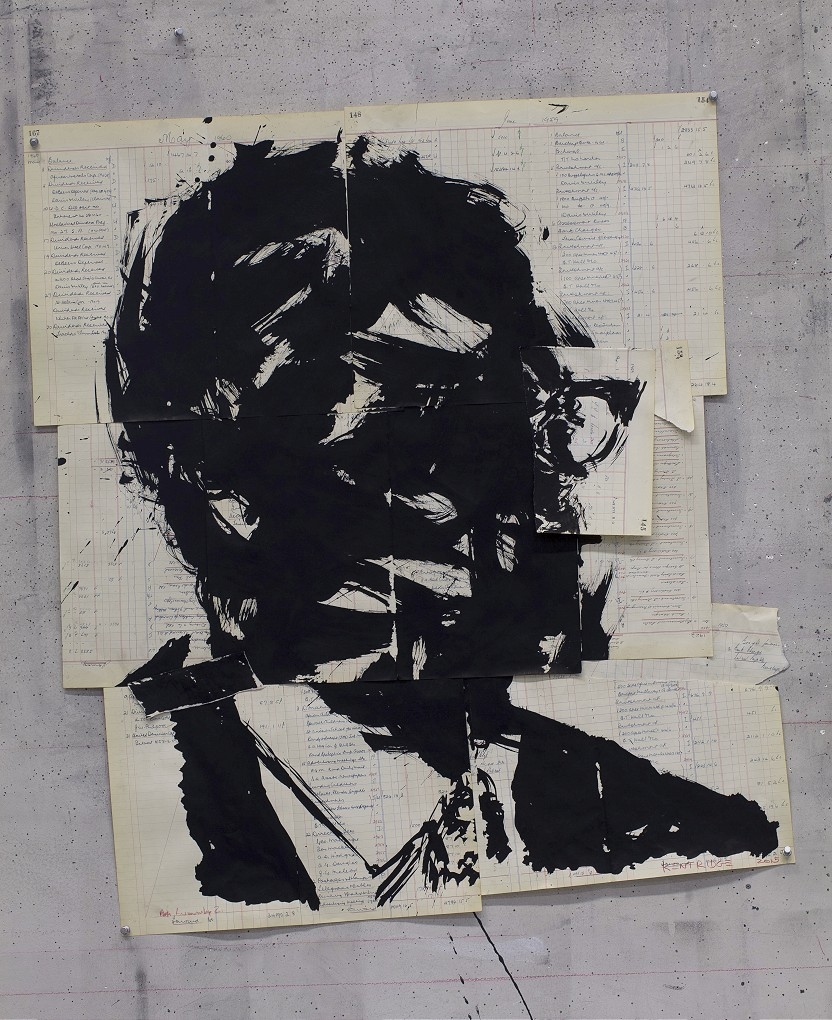 William Kentridge
Untitled (Patrice Lumumba II)
2015

Indian Ink on found pages
Work: 86.5 x 80.5 cm
Frame: 104.5 x 91 x 5 cm
Unique

Sales enquiries