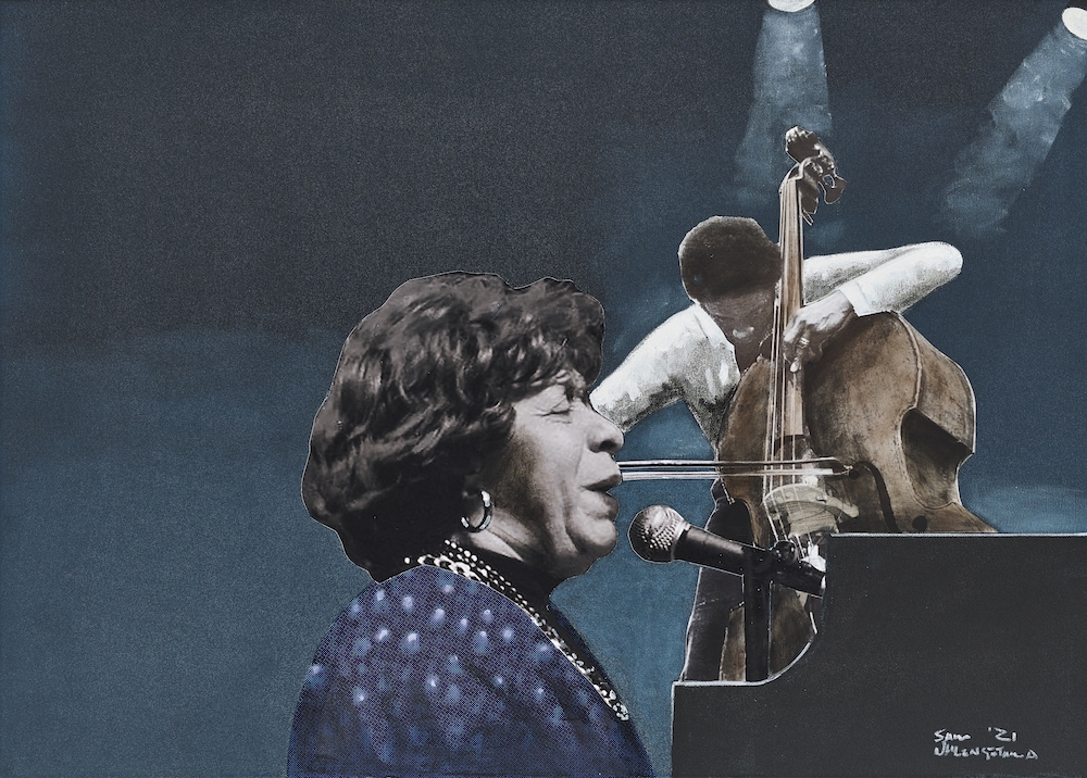 Shirley Horn, 2021
Mixed media collage&amp;nbsp;on canvas
70 x 100.1 x 9.8 cm
Enquire