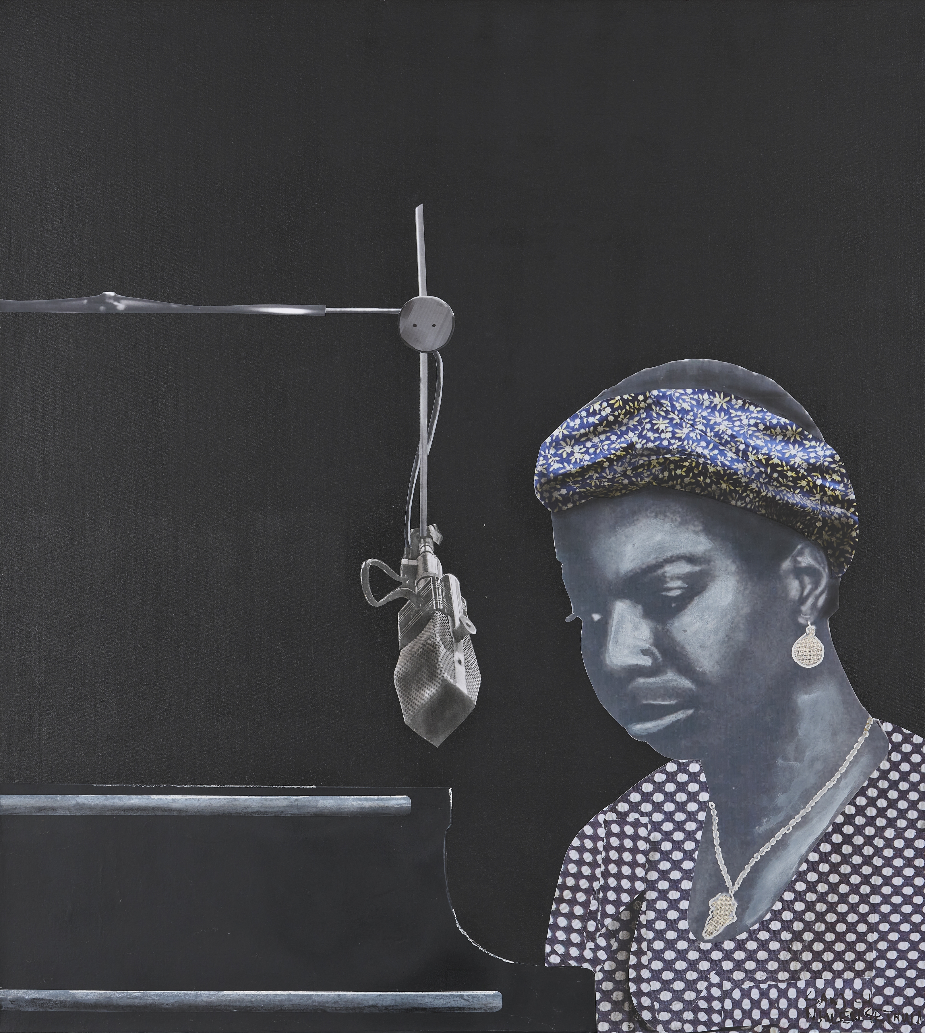 Nina Simone, 2021&amp;nbsp;

Mixed media on canvas

100.5 x 90.5 x 10 cm / 39.6 x 35.6 x 4 in.

Enquire