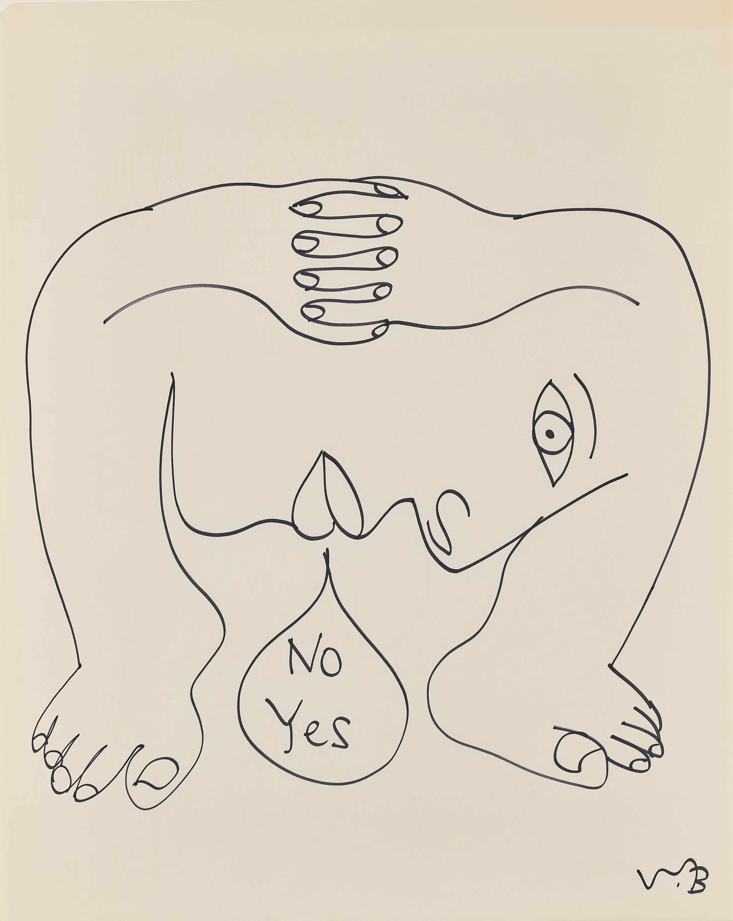 Walter Battiss

Untitled (No Yes, large profile under clasped hands), 1970

ink on paper

80 x 64 cm (31.5 x 25.2 in)

Enquire