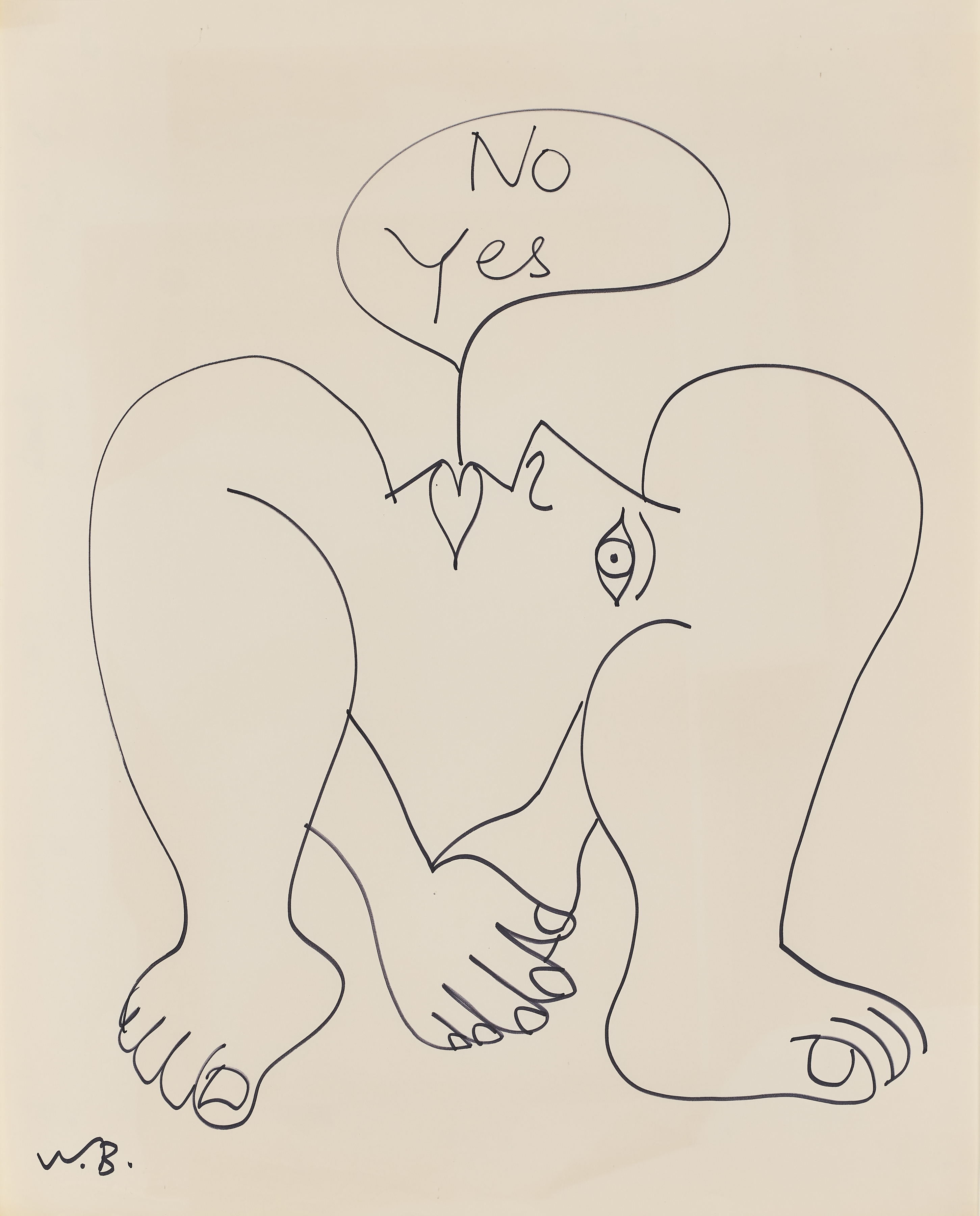 Walter Battiss

Untitled (No Yes, hand over hand, below profile), 1970

ink on paper

80 x 64 cm (31.5 x 25.2 in)

Enquire