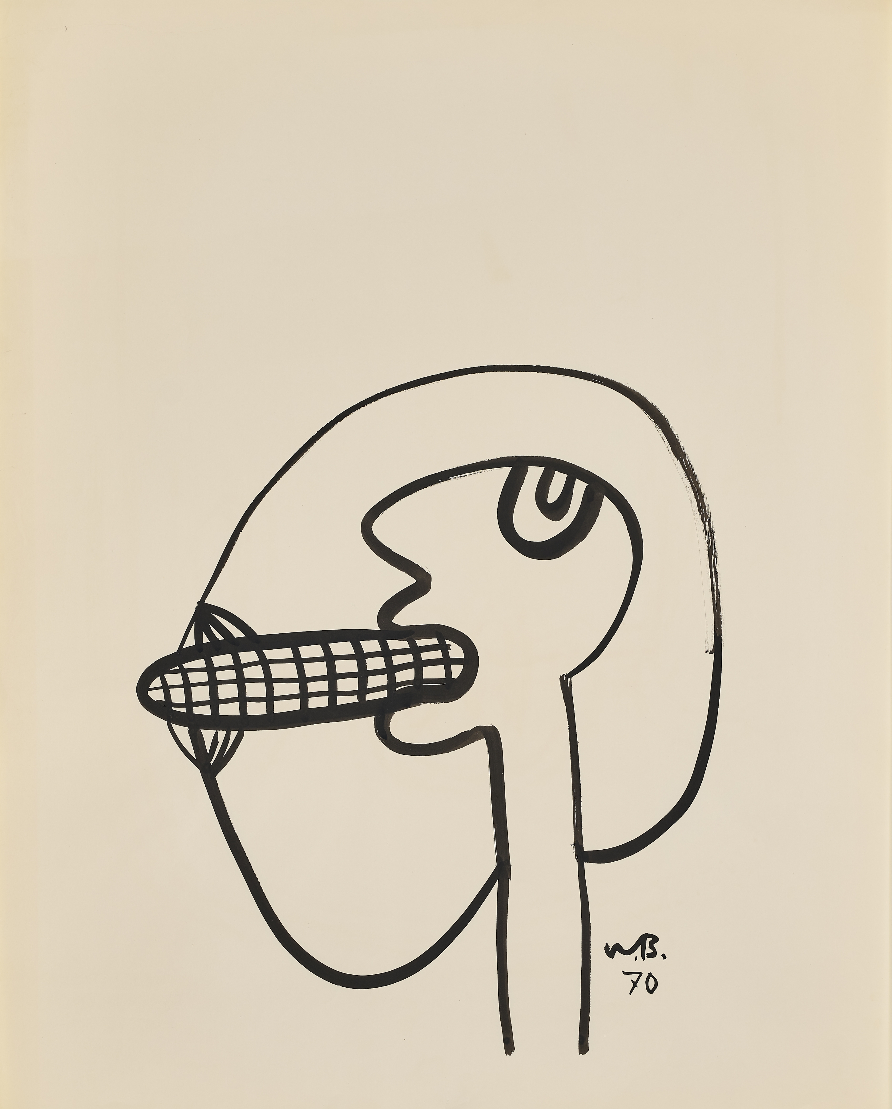 Walter Battiss

Untitled (mielie eater), 1970

Ink on paper

80 x 64 cm (31.5 x 25.2 in)

Enquire