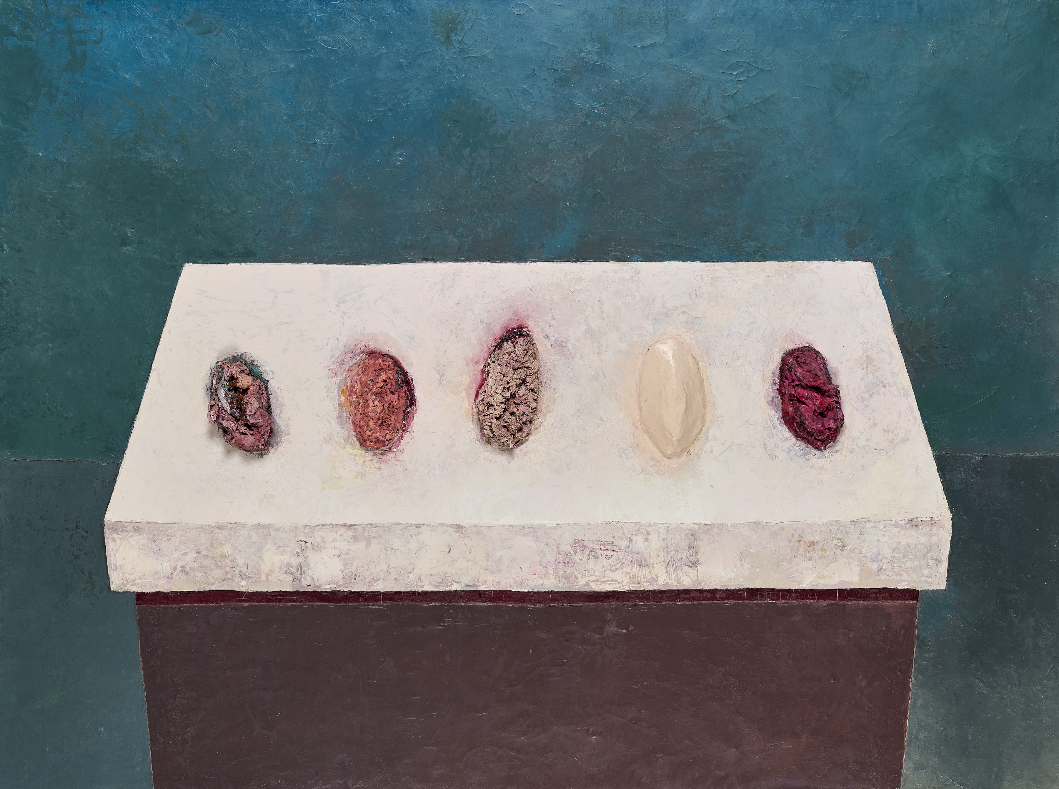 Penny Siopis

Slab, 1982

Oil On canvas mounted to board

92 x 121.5 cm&amp;nbsp;(36.2 x 47.6 in.)

Enquire