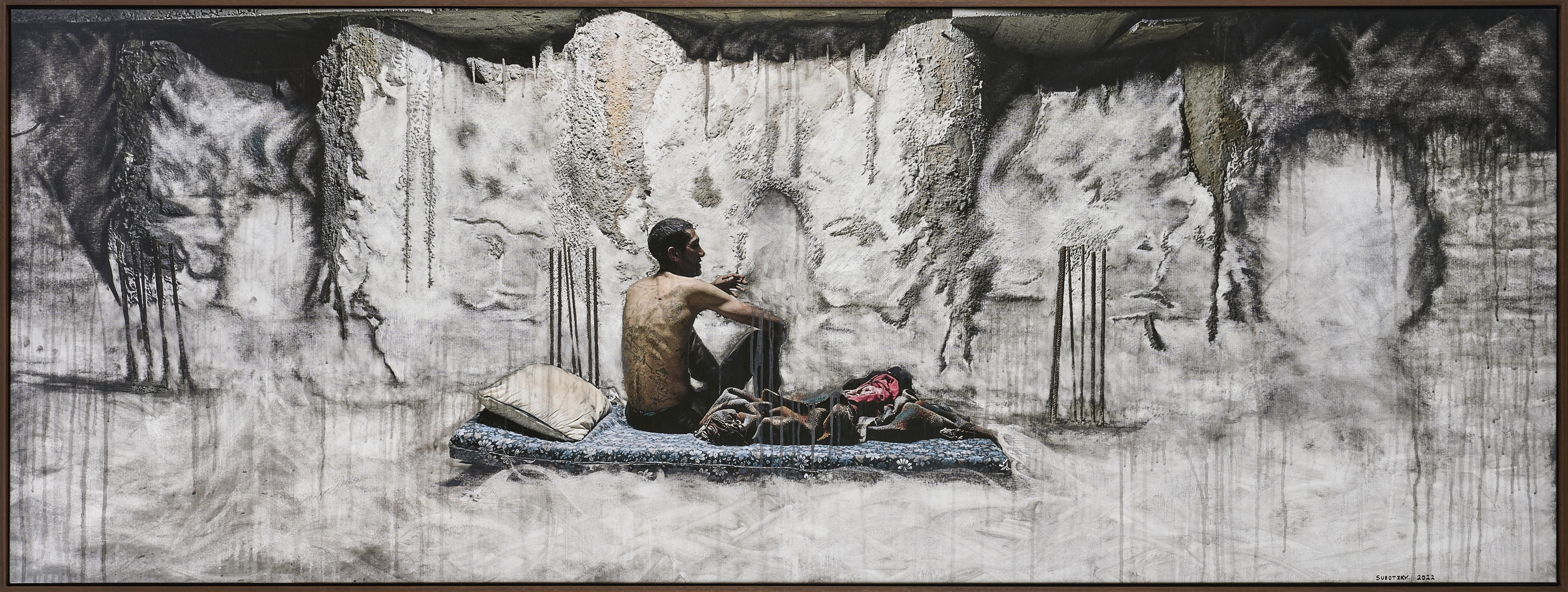 Hermanus as Virgil

2022

Acylic, pigment pencil and ink on canvas

Work: 91.5 x 246.7 cm

Enquire