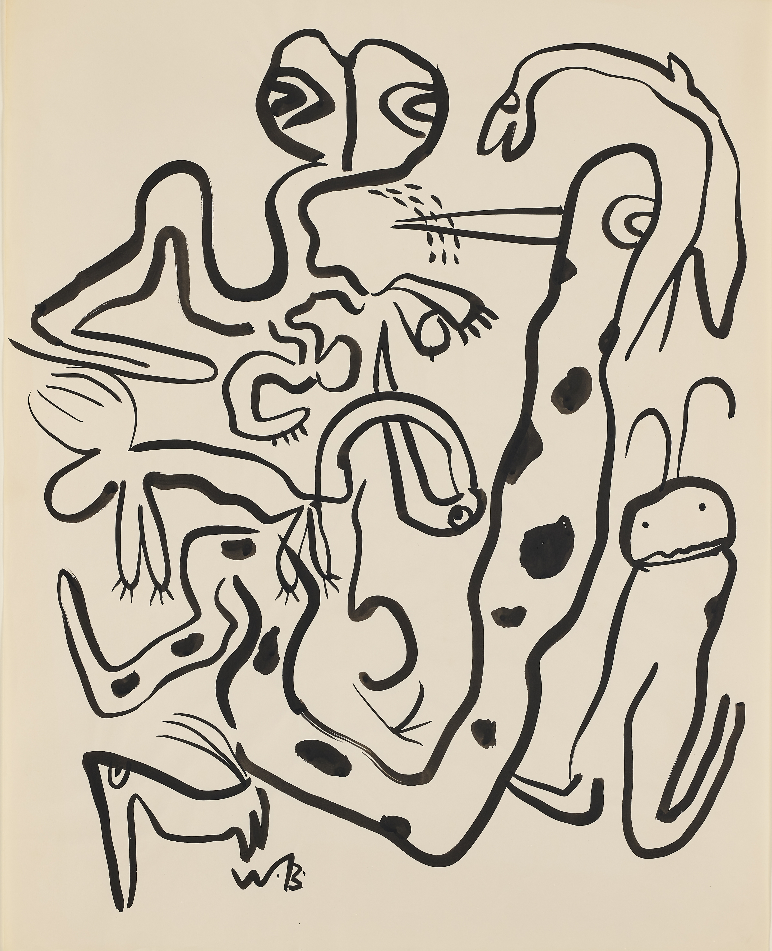 Walter Battiss

Untitled (curious creatures), 1970

Ink on paper

80 x 64 cm (31.5 x 25.2 in)

Enquire